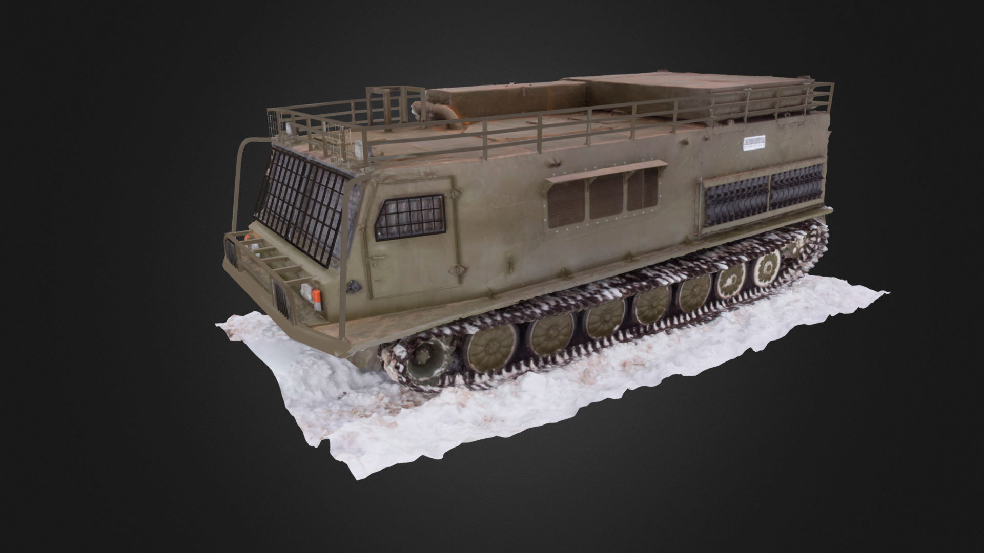 All terrain military vehicle 3D model_1