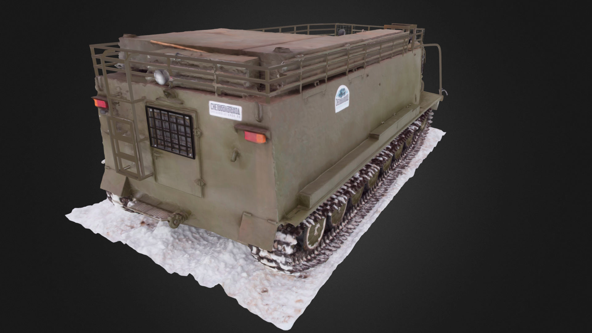 All terrain military vehicle 3D model_5