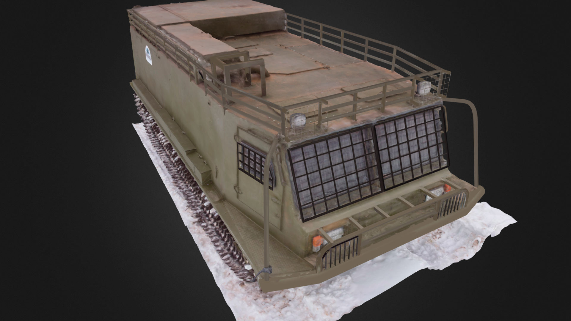 All terrain military vehicle 3D model_9