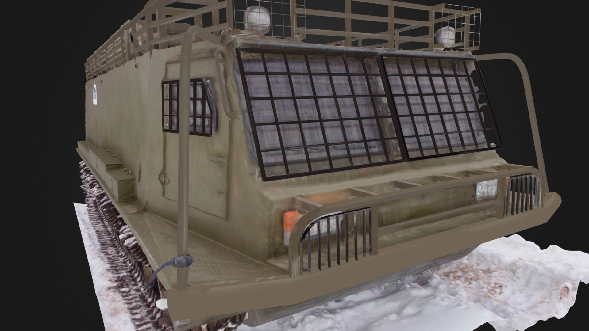 All terrain military vehicle 3D model_16