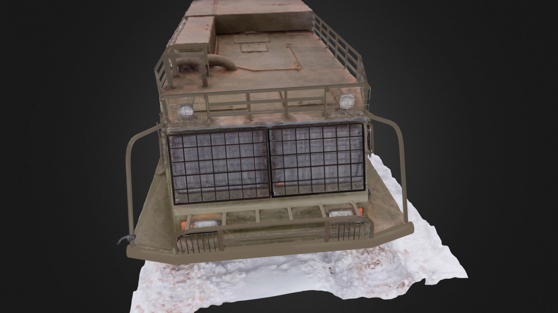 All terrain military vehicle 3D model_8