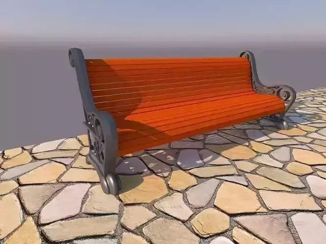 bench orange