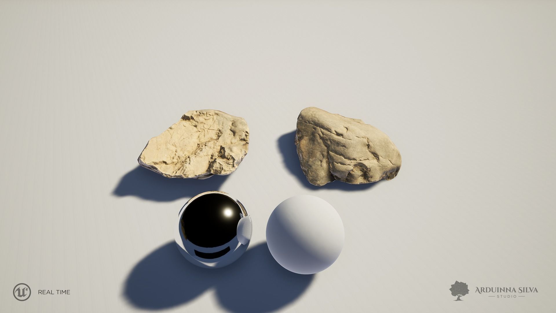 River rock 010 - Photogrammetry Low-poly 3D model_1