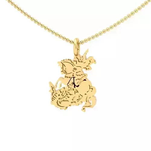 Golden Horse Shaped Pendant