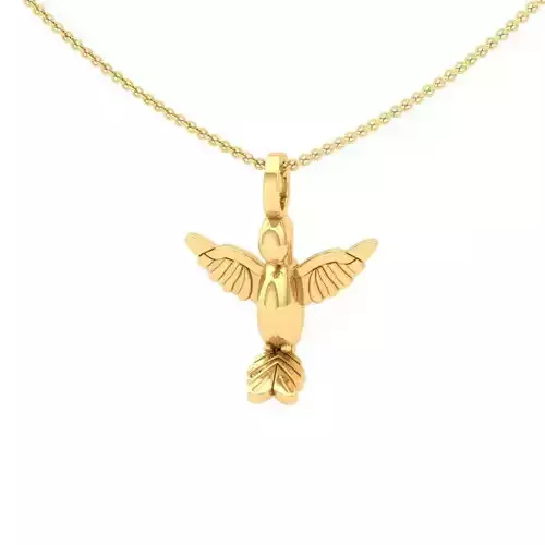 Golden Bird Shaped Pendant