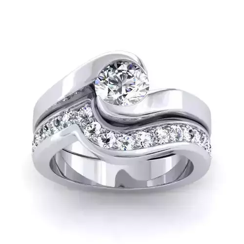 Spiral Engagement Ring With Diamonds 27