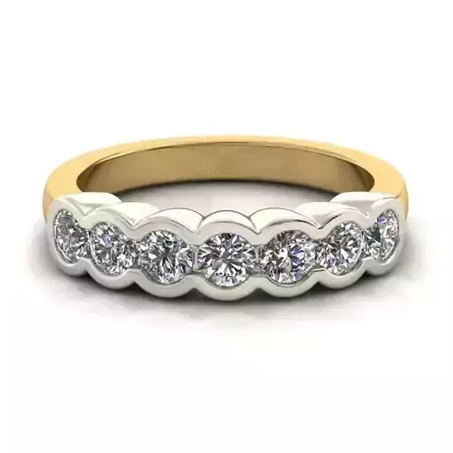 Multicolor Engagement Ring With Diamonds 2