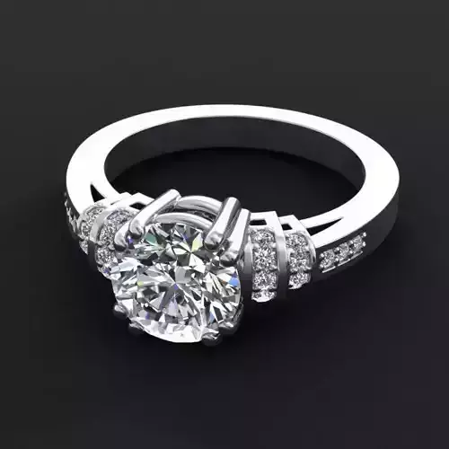 Engagement Ring With Diamonds 143