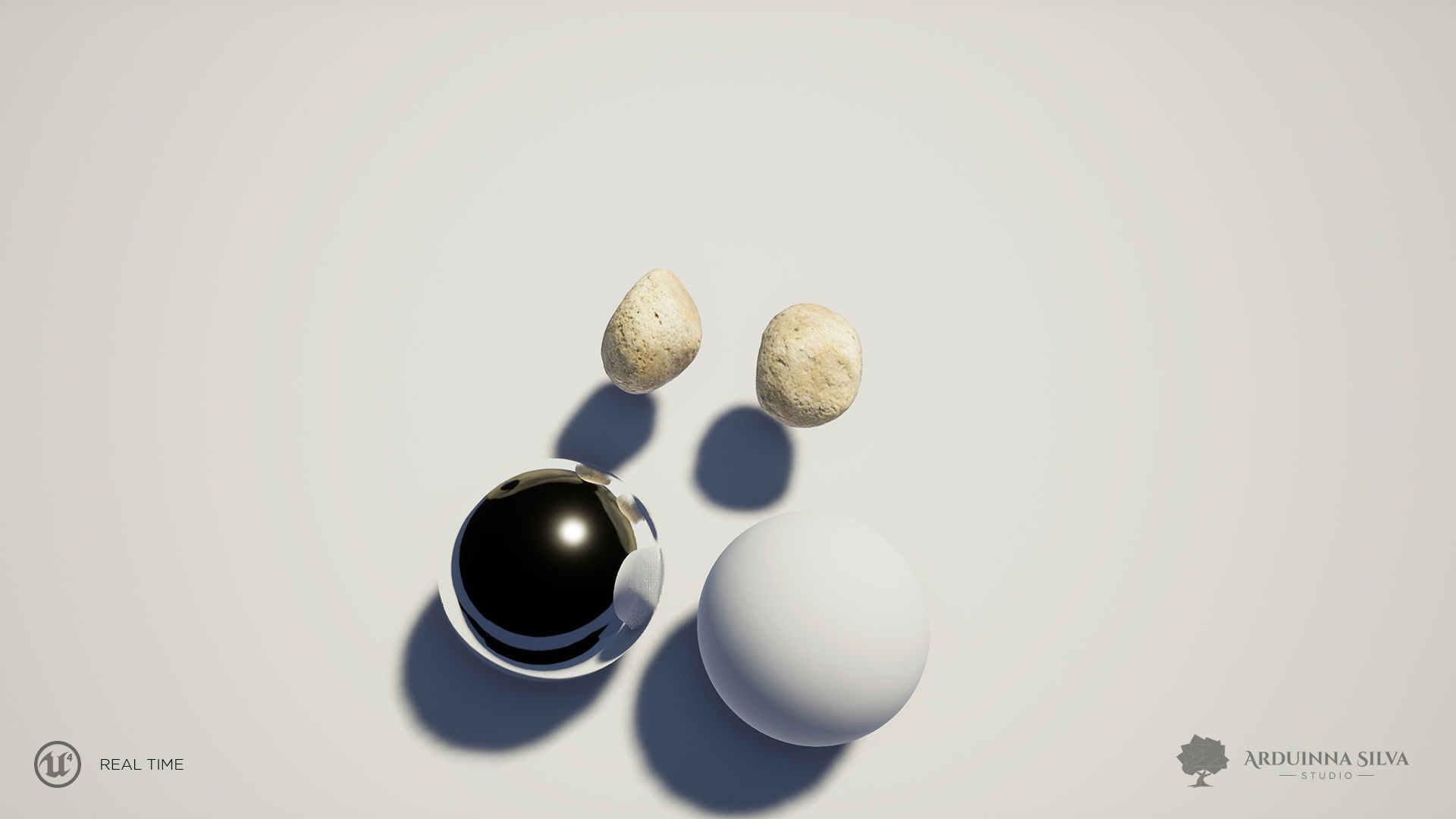 Small river rock 002 - Photogrammetry Low-poly 3D model_1