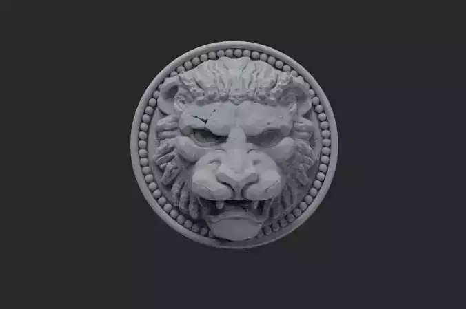 Necklace Lion 3D print model