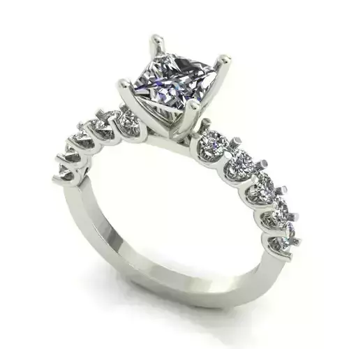 Engagement Ring With Diamonds 157