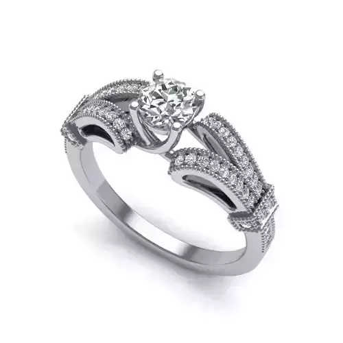 Engagement Ring With Diamonds 167
