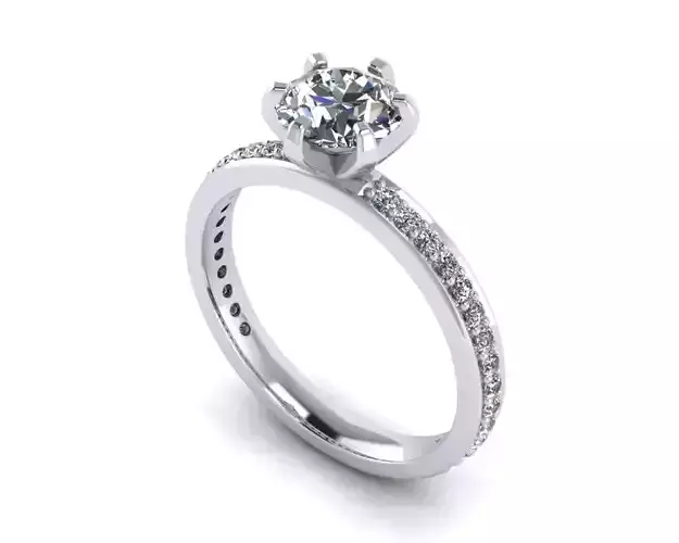 Engagement Ring With Diamonds 168