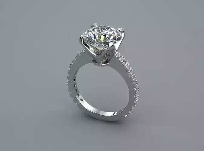 Engagement Ring With Diamonds 170