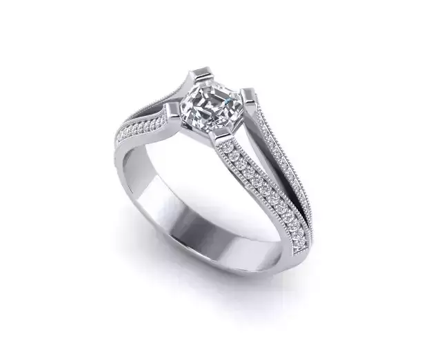 Engagement Ring With Diamonds 177