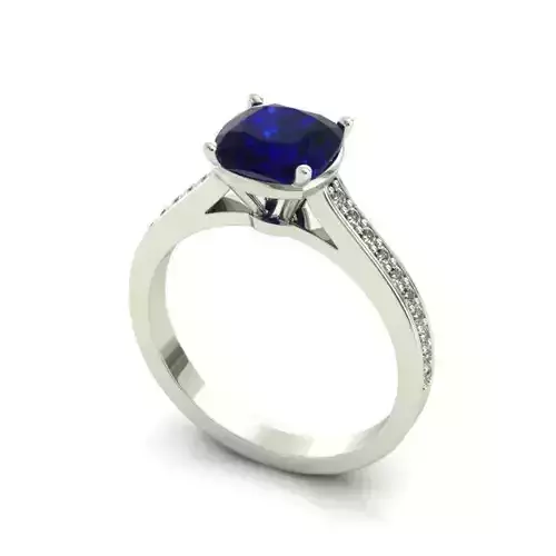 Engagement Ring With Sapphire 1