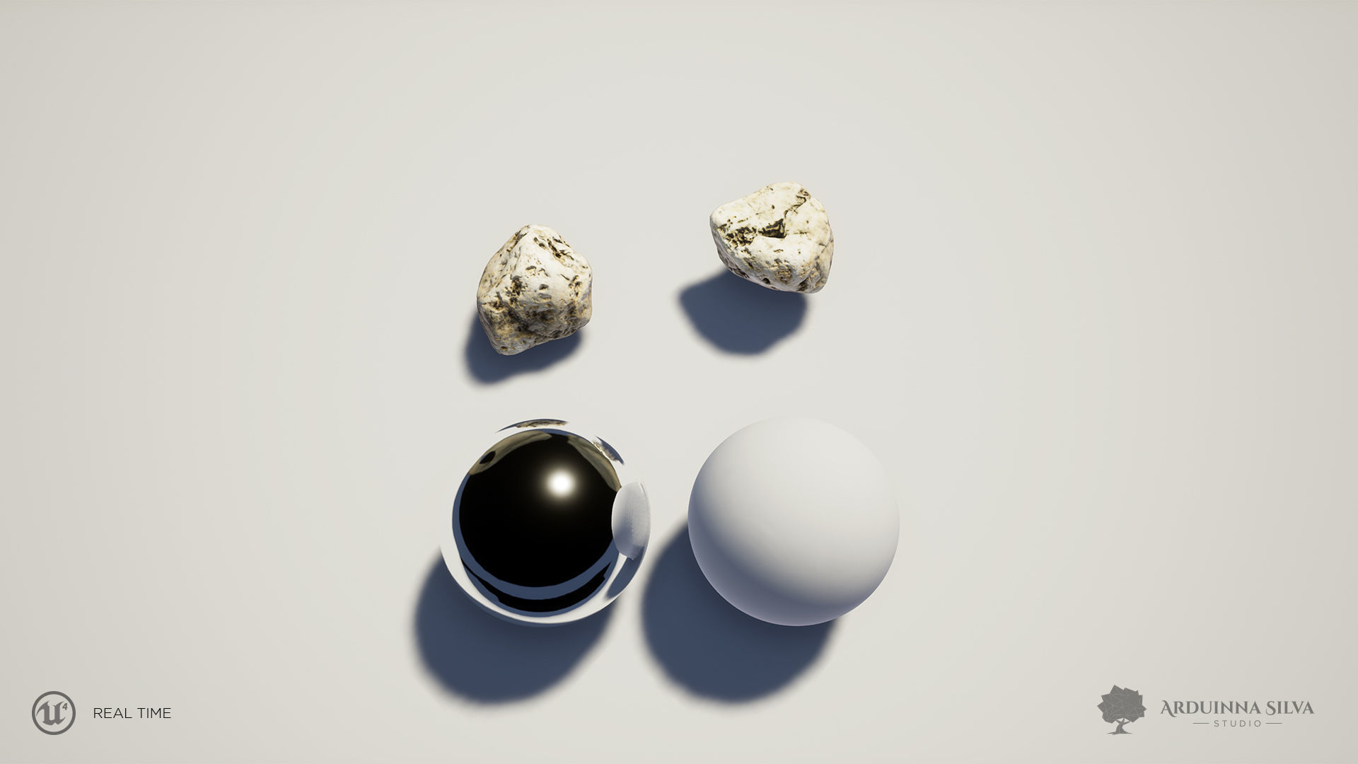 Small river rock 003 - Photogrammetry Low-poly 3D model_1