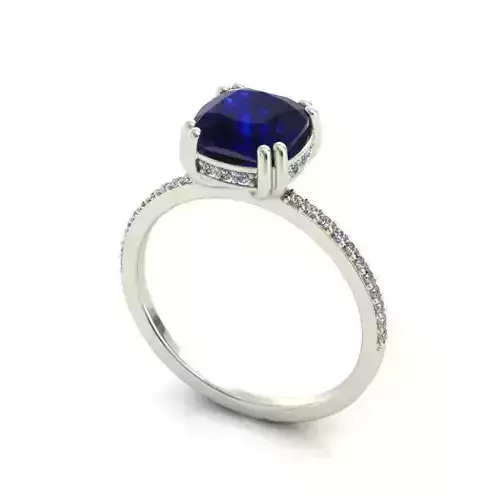 Engagement Ring With Sapphire 2