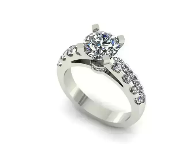 Engagement Ring With Diamonds 180