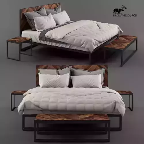 From the Source - IKAN King bed 3D model