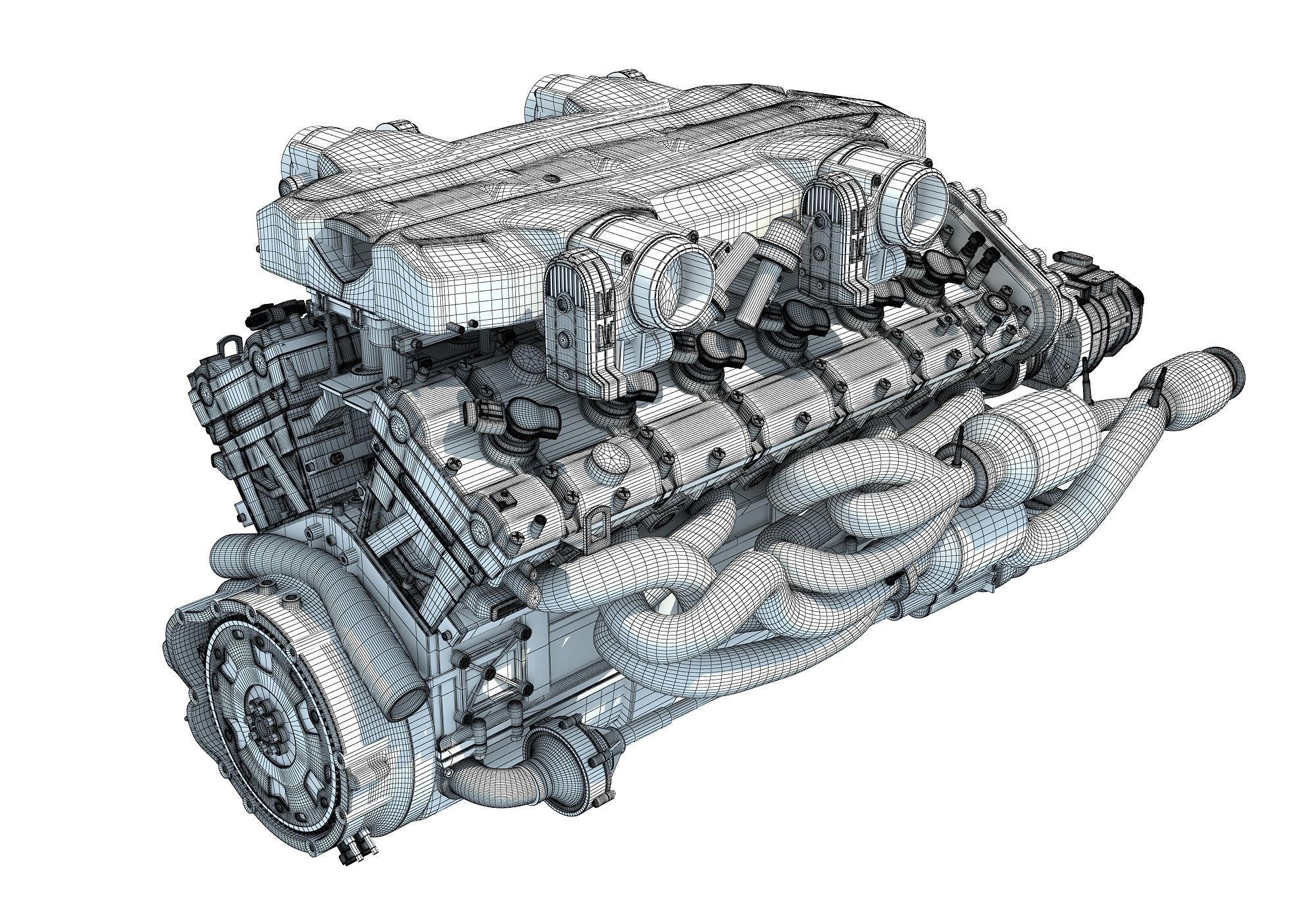 V12 Engine 3D model_13