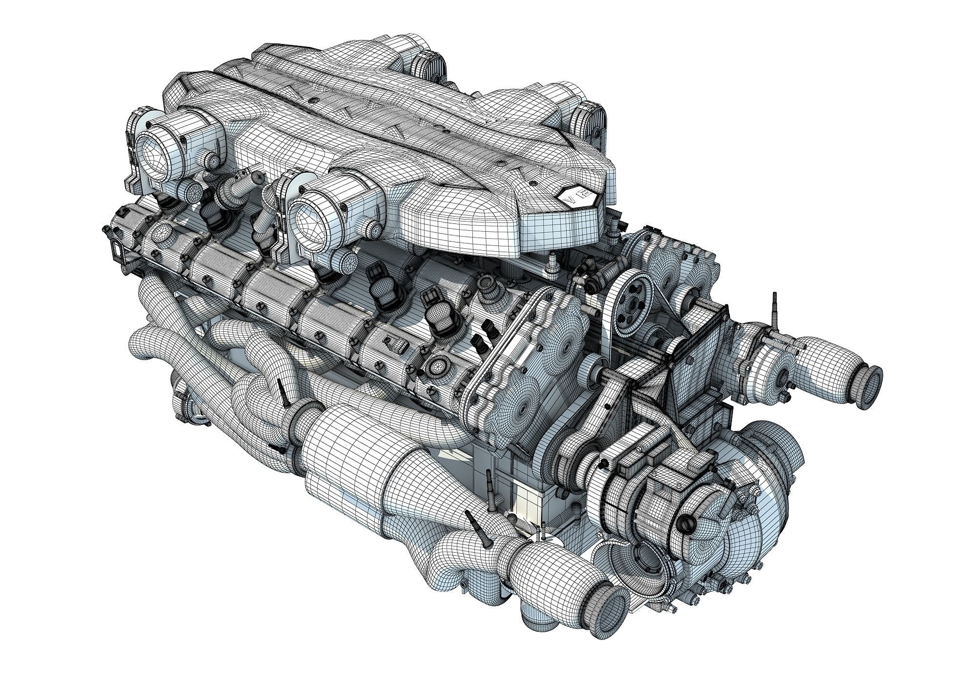 V12 Engine 3D model_15