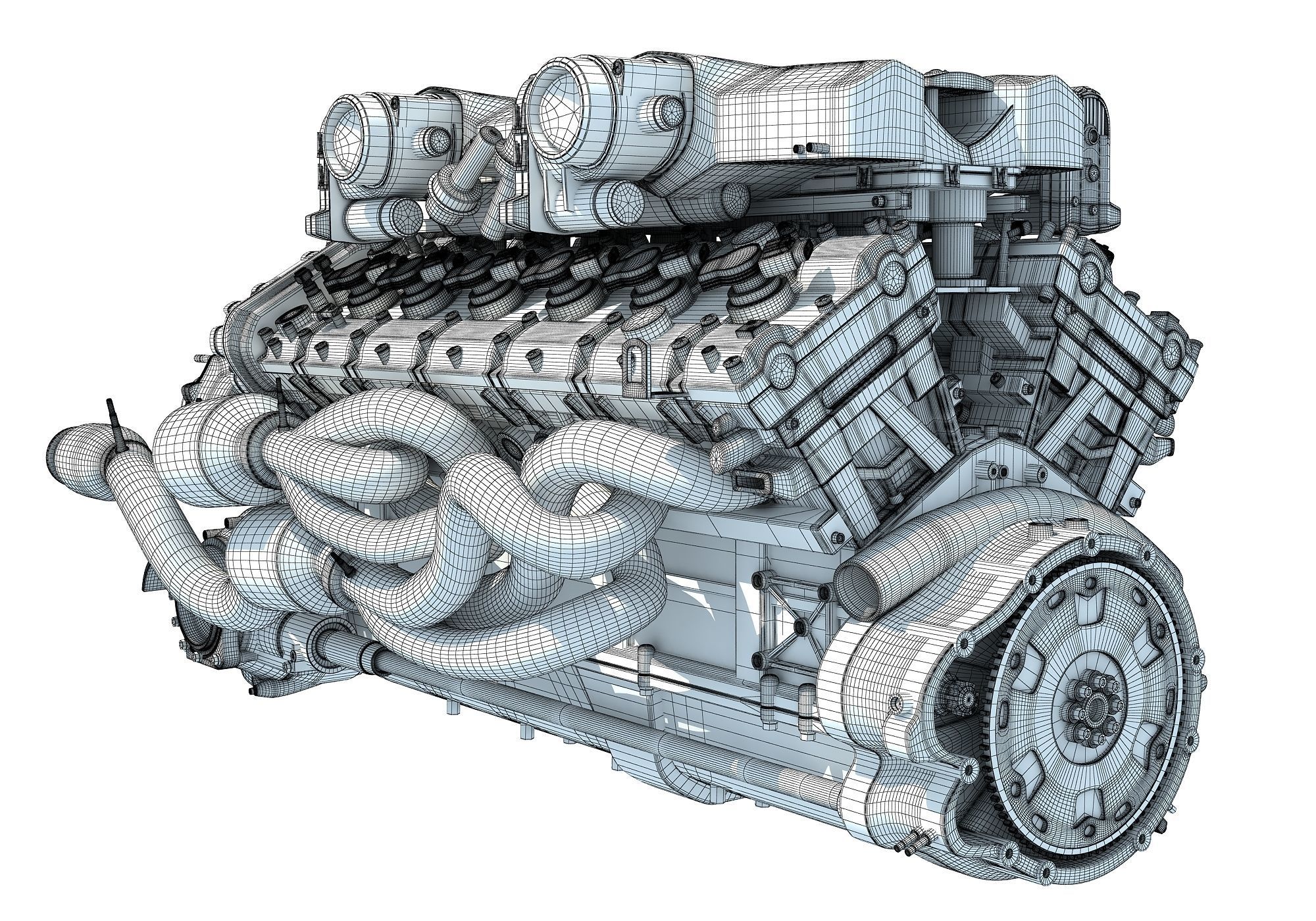 V12 Engine 3D model_12