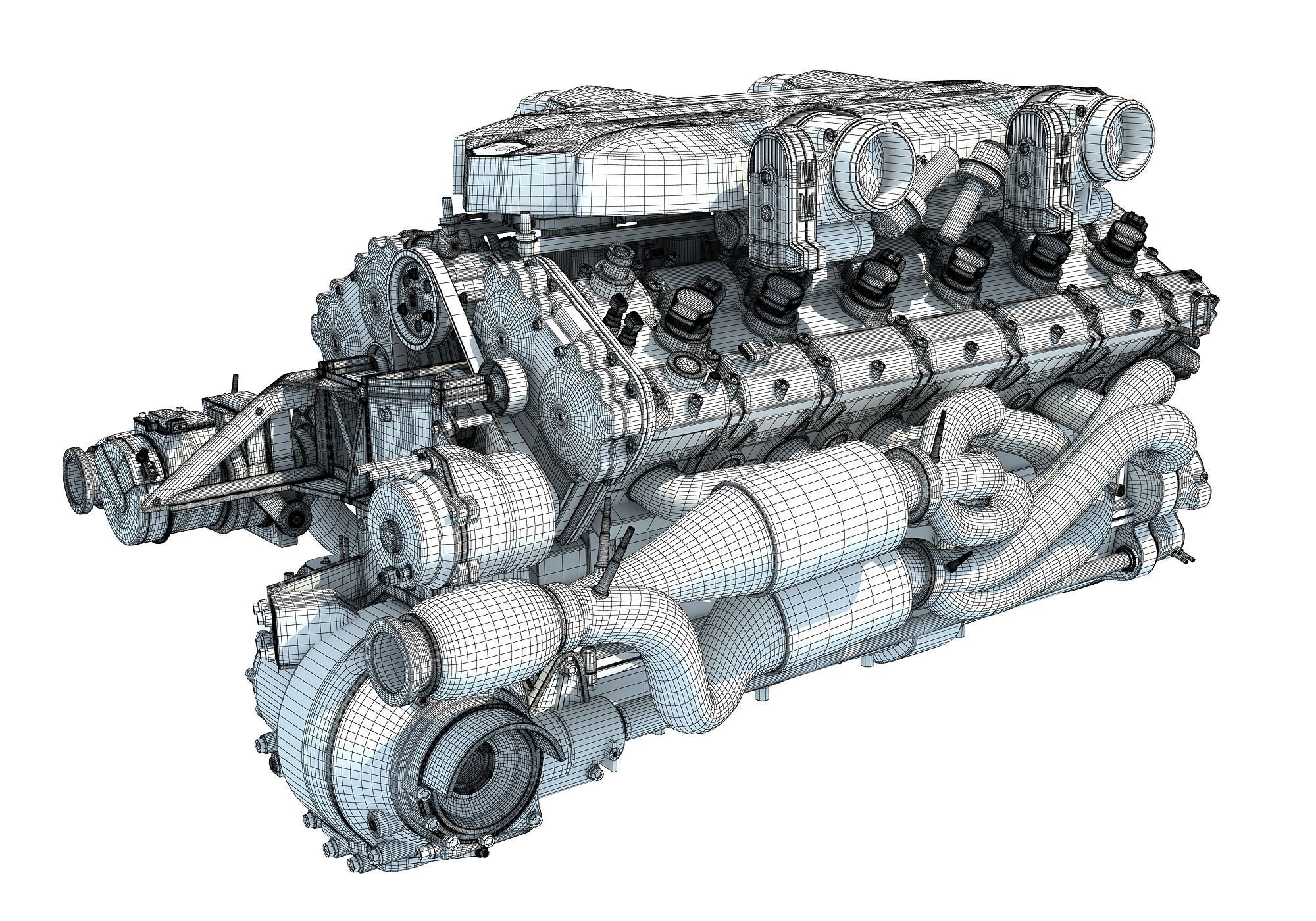 V12 Engine 3D model_11