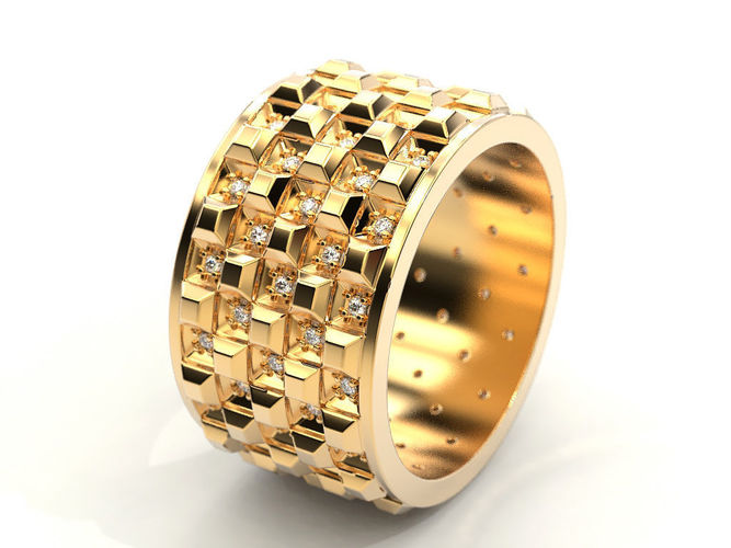 Wedding ring 66 Free 3D print model