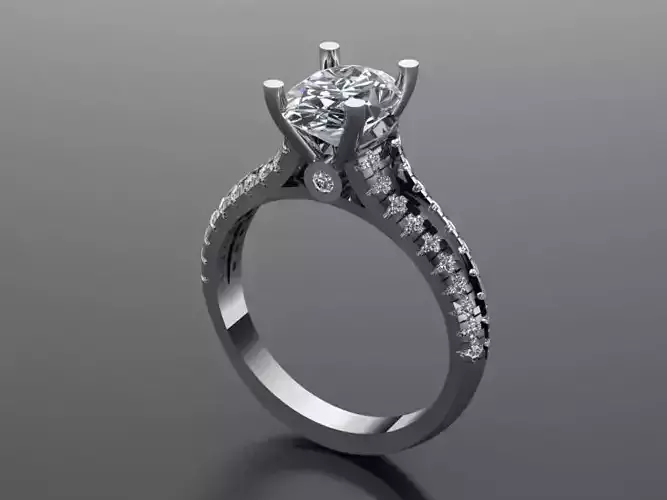Engagement Ring With Diamonds 182
