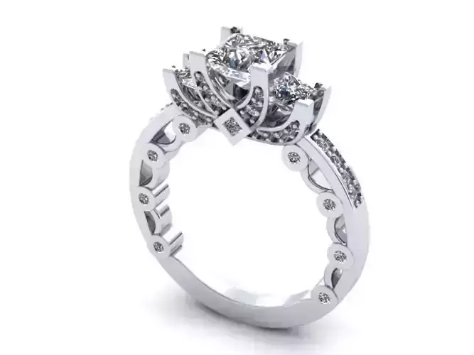 Engagement Ring With Diamonds 183