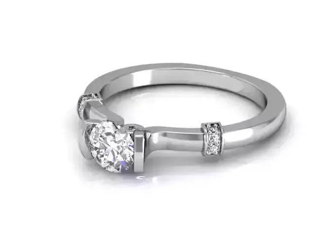 Engagement Ring With Diamonds 188
