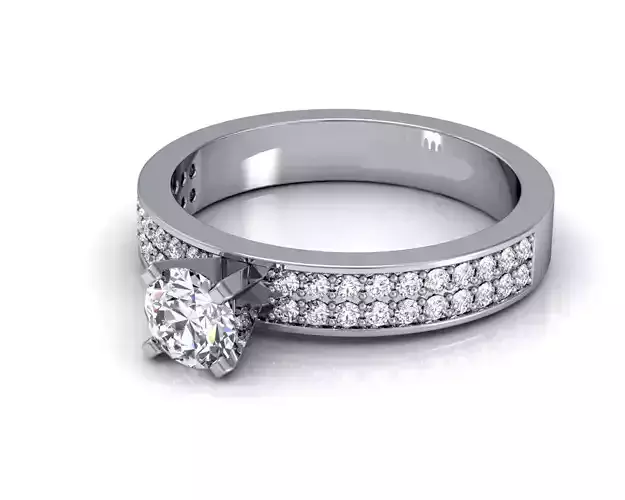 Engagement Ring With Diamonds 200