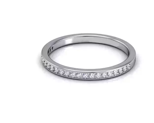 Thin Engagement Ring With Diamond 1