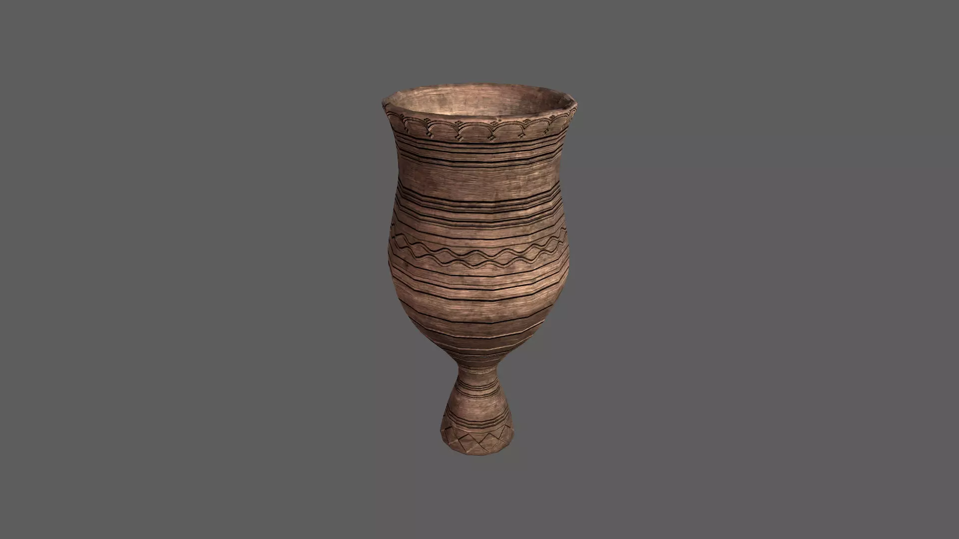 Ethnic Vessel - Vase Low-poly 3D model_0