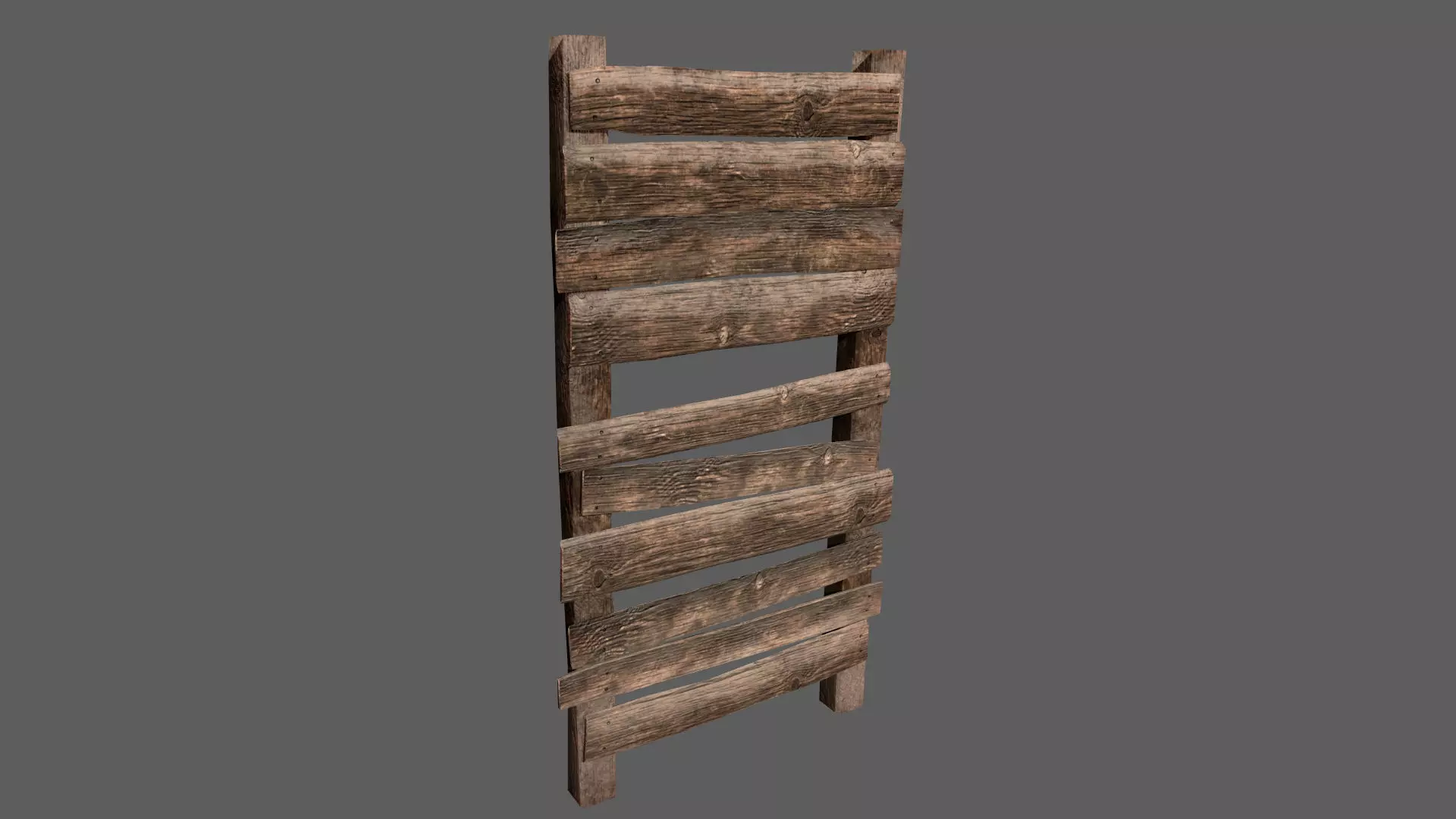 Wood Planks Low-poly 3D model