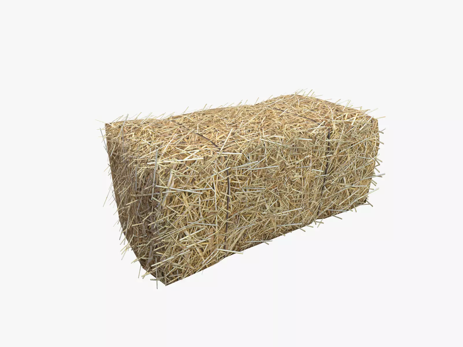 Low Poly Hay bale with LOD Low-poly 3D model