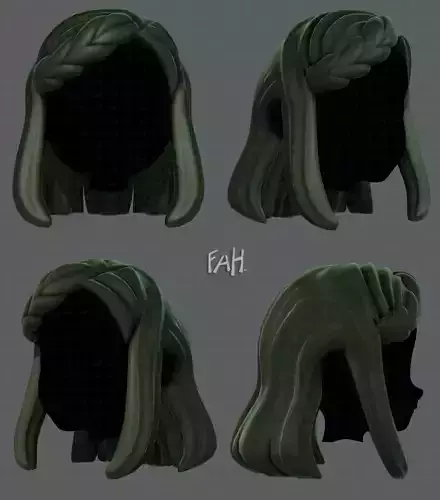 3D Hair style for girl V19