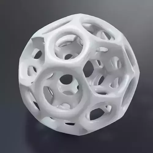 Beautiful ball with holes 3D print model