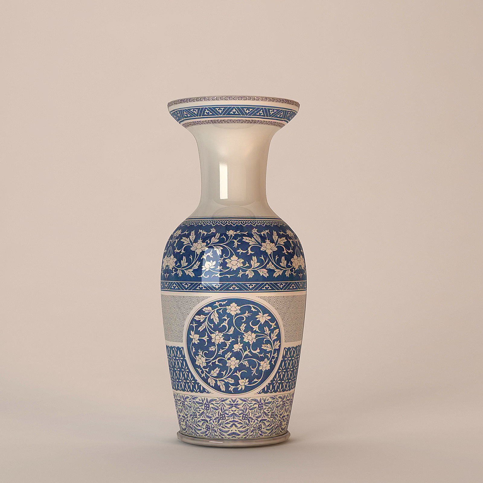 Vase China Style 3D model_2