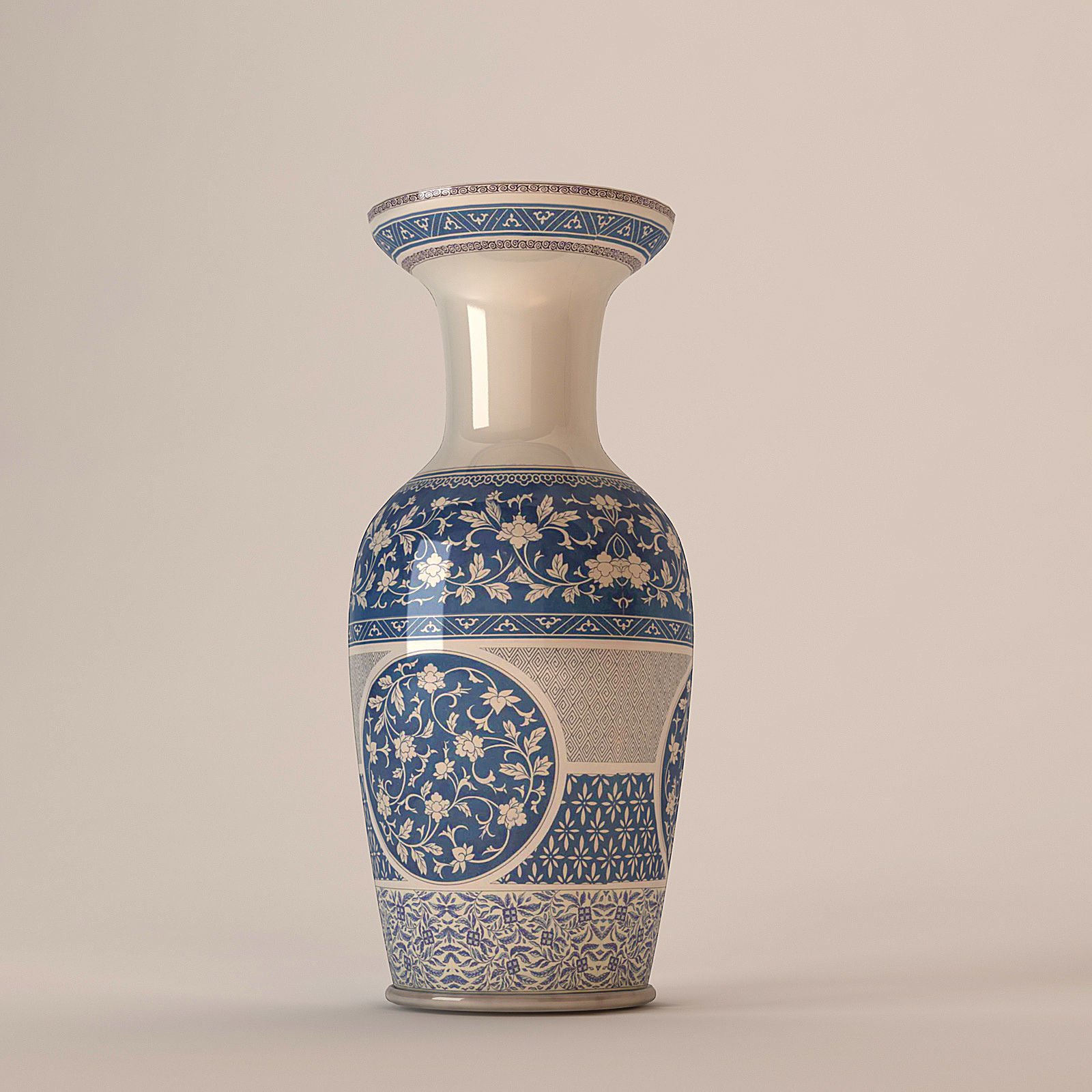 Vase China Style 3D model_1