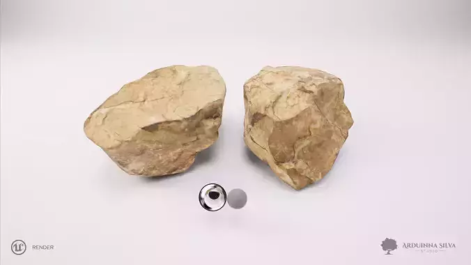Stone 002 - Photogrammetry Free low-poly 3D model