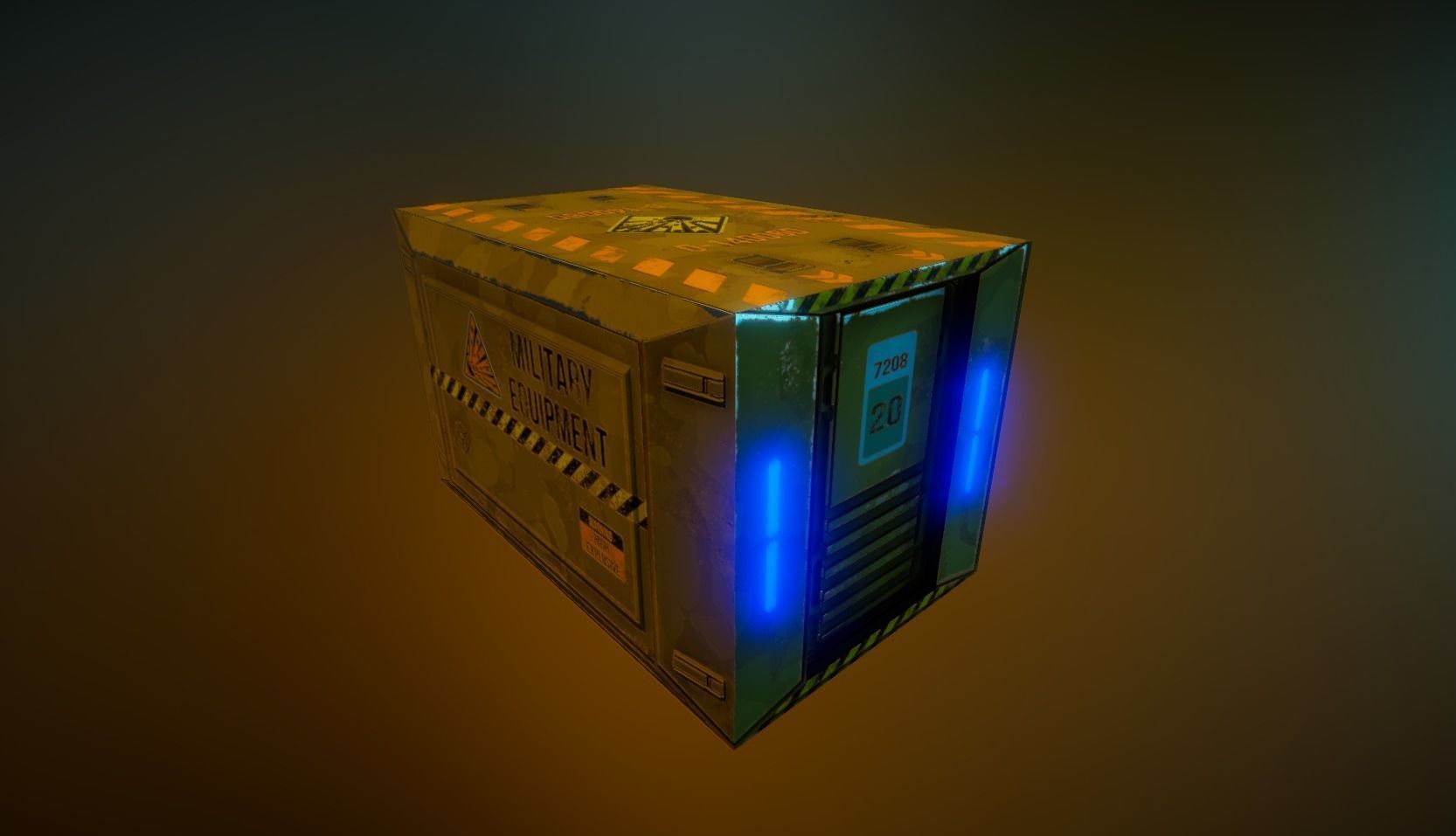 PBR Sci-Fi Game Kit Low-poly 3D model_16