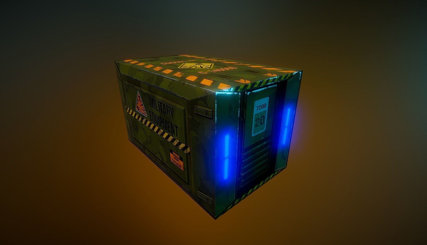 PBR Sci-Fi Game Kit Low-poly 3D model_17