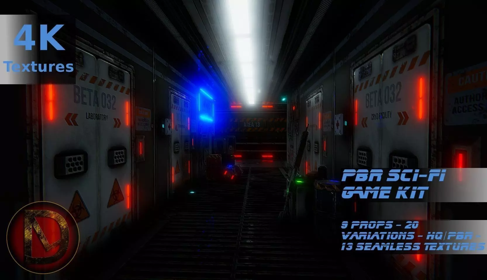 PBR Sci-Fi Game Kit Low-poly 3D model_0