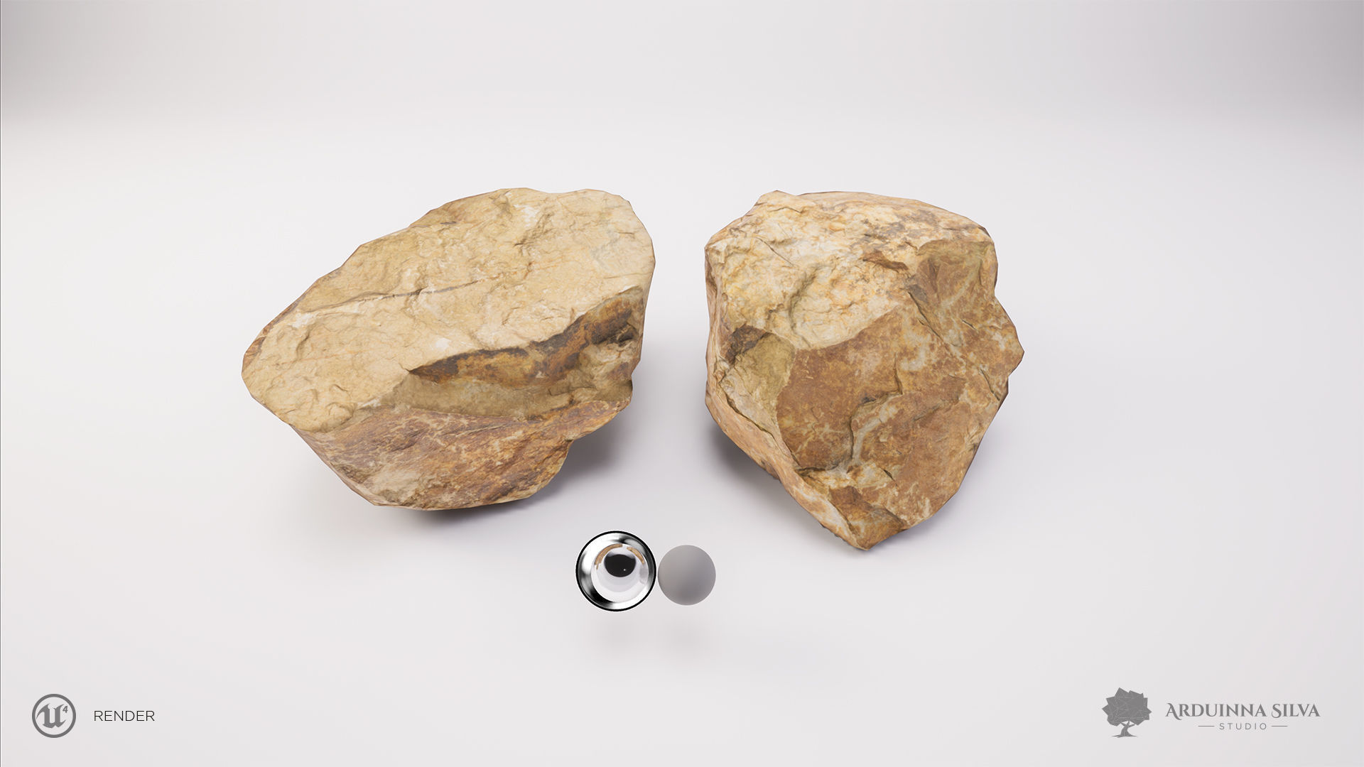 PACK - River rocks - Part 1 - Photogrammetry Low-poly 3D model_22