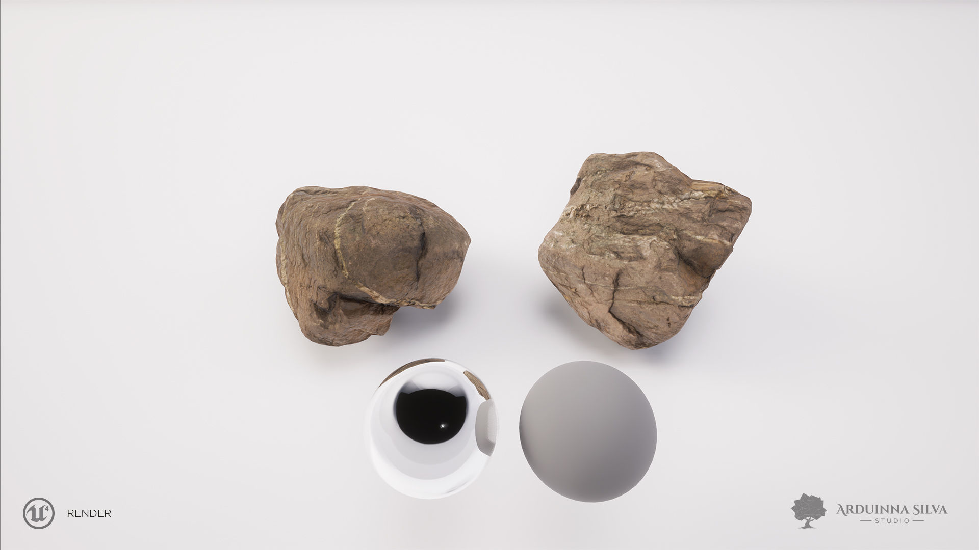 PACK - River rocks - Part 1 - Photogrammetry Low-poly 3D model_11