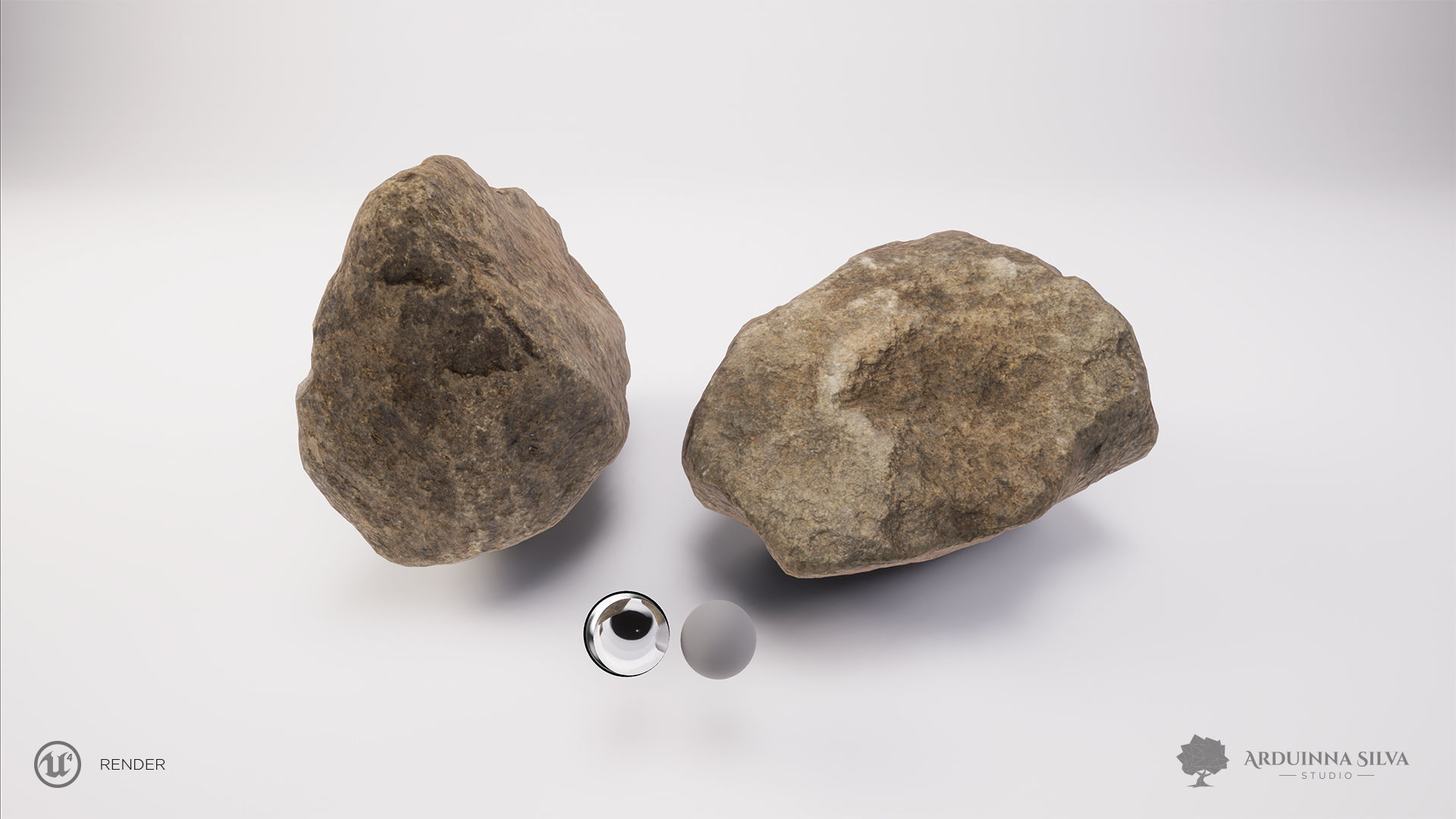 PACK - River rocks - Part 1 - Photogrammetry Low-poly 3D model_21