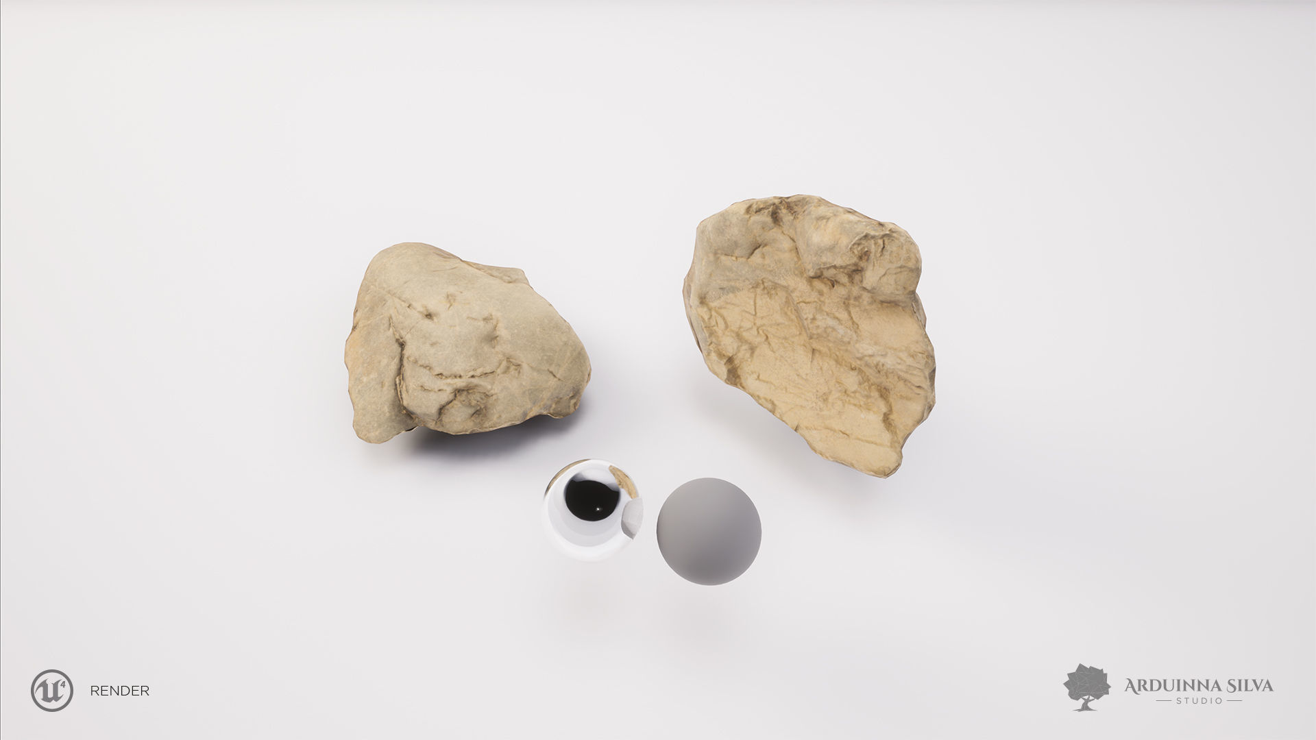 PACK - River rocks - Part 1 - Photogrammetry Low-poly 3D model_15