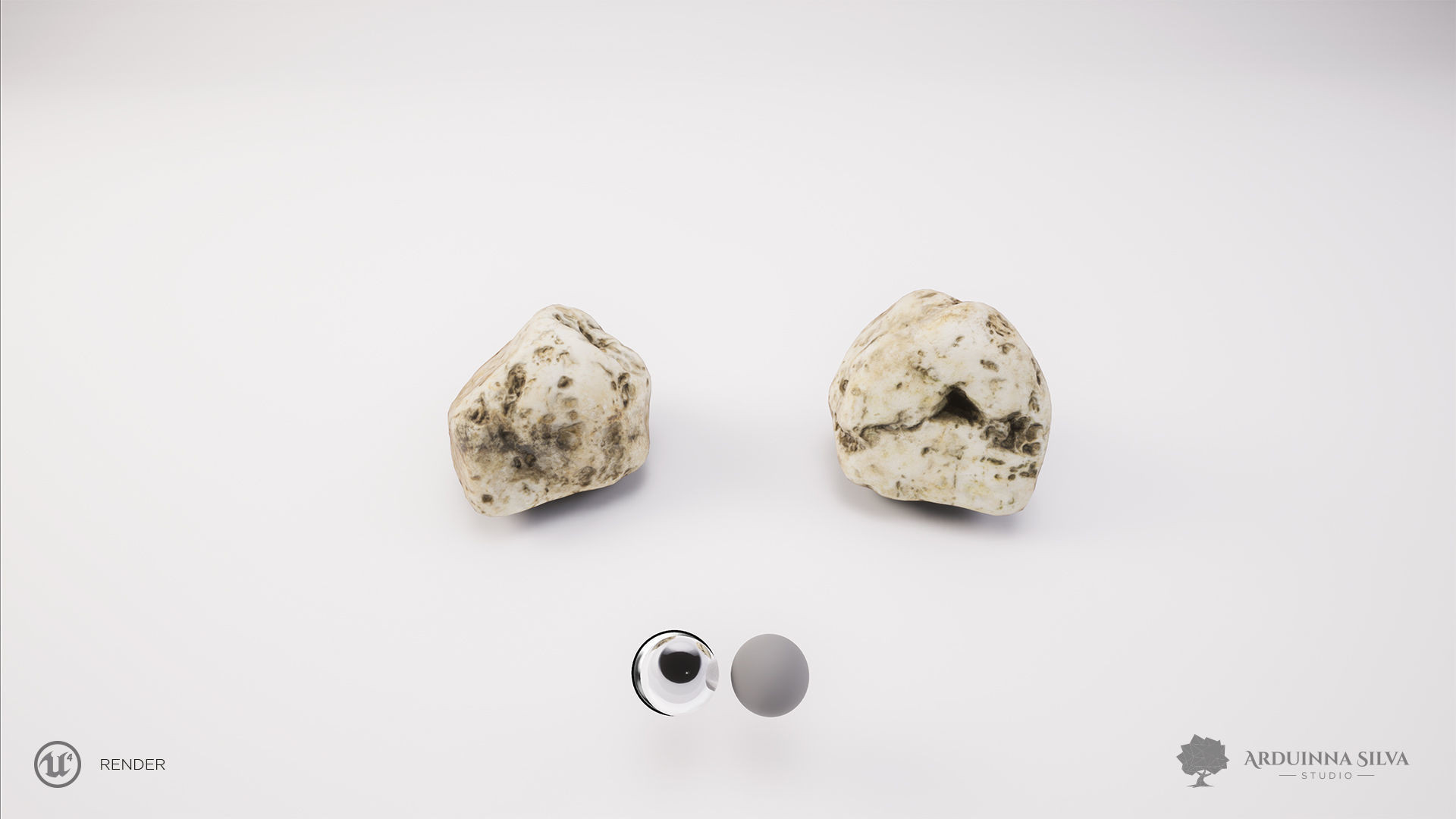 PACK - River rocks - Part 1 - Photogrammetry Low-poly 3D model_18